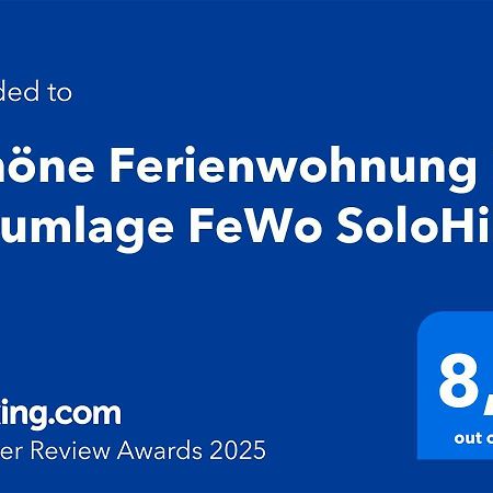 Schoene Ferienwohnung In Traumlage Fewo Solohike Зелисберг Экстерьер фото